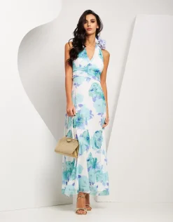 Vestito lungo fantasia floreale