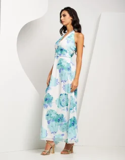 Vestito lungo fantasia floreale