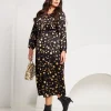 Vestito lungo fantasia pois con coulisse